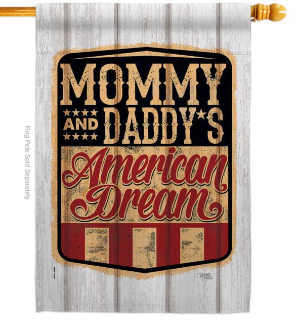 American Dream - Patriotic Americana Vertical Impressions Decorative Flags HG111101 Made In USA - Image 3