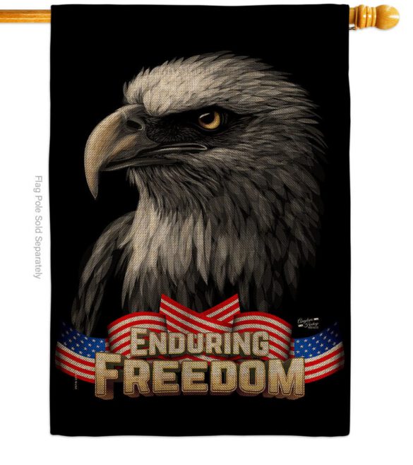 Enduring Freedom - Patriotic Americana Vertical Impressions Decorative Flags HG137372 Made In USA - Image 12