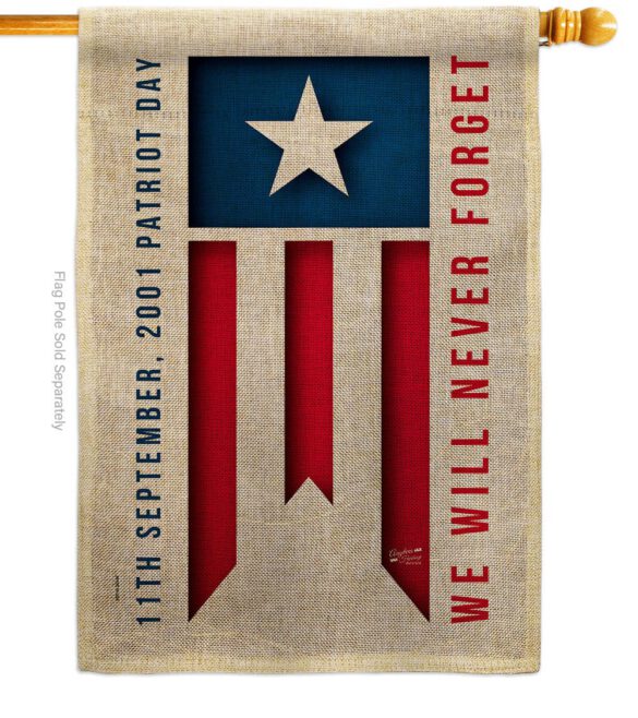 9/11 Day - Patriotic Americana Vertical Impressions Decorative Flags HG137592 Made In USA - Image 15