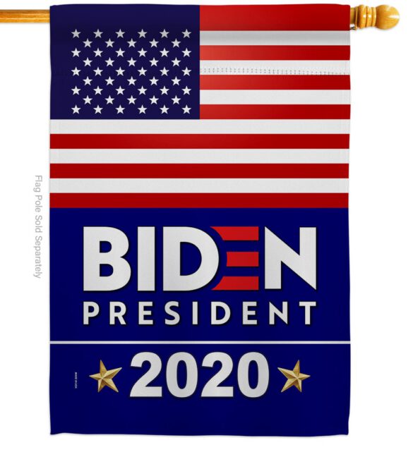 2020 Biden - Patriotic Americana Vertical Impressions Decorative Flags HG170077 Made In USA - Image 3