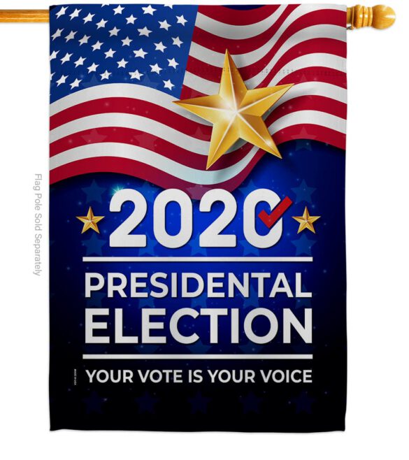 2020 Election - Patriotic Americana Vertical Impressions Decorative Flags HG170125 Made In USA - Image 3