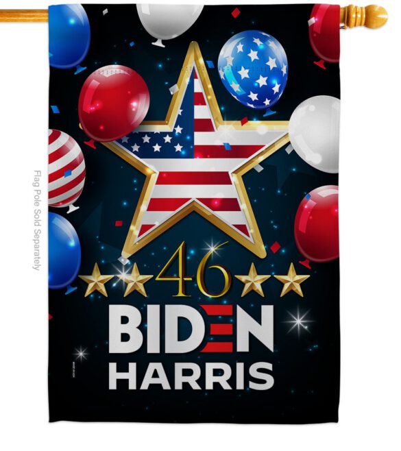 46 Biden Harris - Patriotic Americana Vertical Impressions Decorative Flags HG170158 Made In USA - Image 3