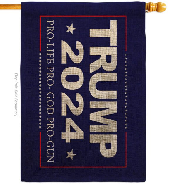 2024 Trump Pro Life - Patriotic Americana Vertical Impressions Decorative Flags HG170208 Made In USA - Image 15