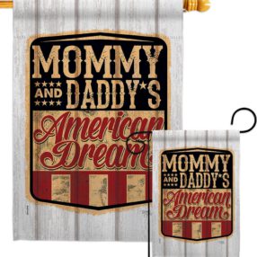 American Dream - Patriotic Americana Vertical Impressions Decorative Flags HG111101 Made In USA