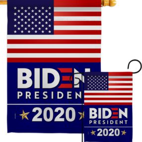 2020 Biden - Patriotic Americana Vertical Impressions Decorative Flags HG170077 Made In USA