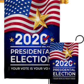 2020 Election - Patriotic Americana Vertical Impressions Decorative Flags HG170125 Made In USA