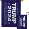 2024 Trump Pro Life - Patriotic Americana Vertical Impressions Decorative Flags HG170208 Made In USA