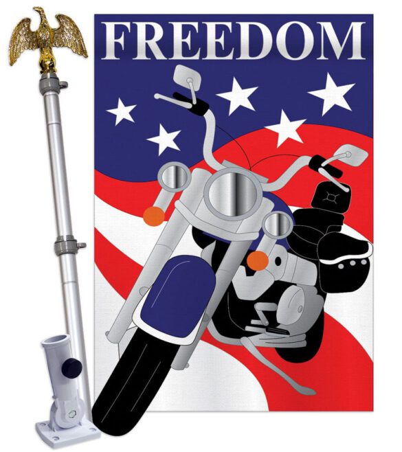 Freedom - Patriotic Americana Vertical Impressions Decorative Flags HG111045 Made In USA - Image 13