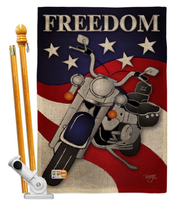 Freedom - Patriotic Americana Vertical Impressions Decorative Flags HG111045 Made In USA - Image 18