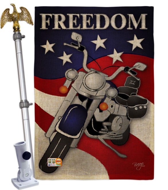 Freedom - Patriotic Americana Vertical Impressions Decorative Flags HG111045 Made In USA - Image 19