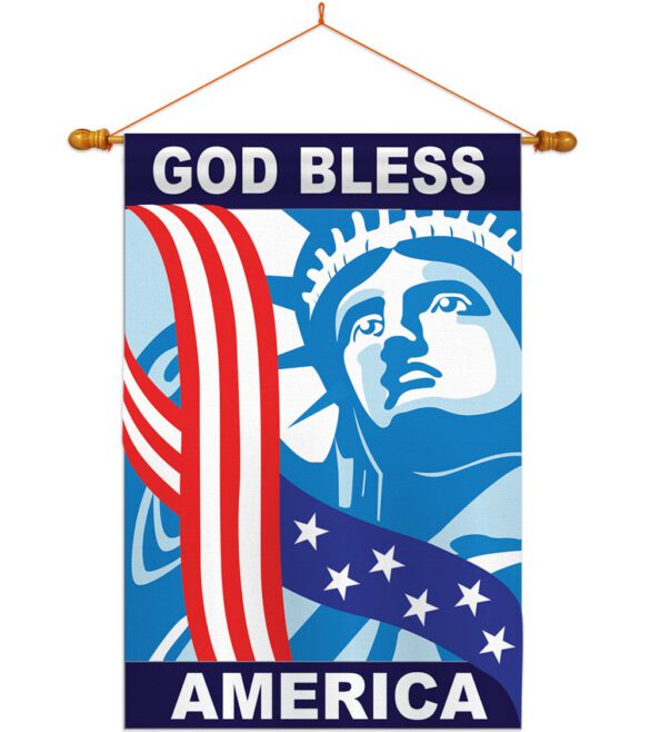 God Bless America - Patriotic Americana Vertical Applique Decorative Flags HG111046 - Image 4
