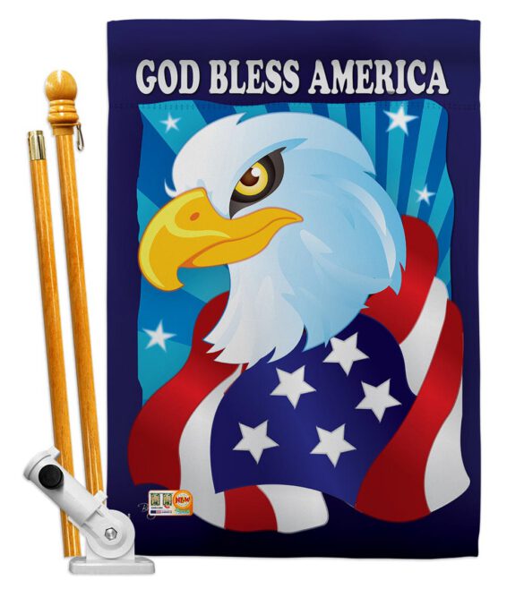 Freedom Eagle - Patriotic Americana Vertical Impressions Decorative Flags HG111051 Imported - Image 5