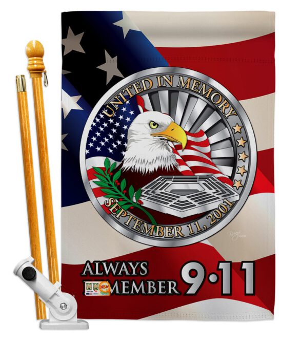 Always Remember - Patriotic Americana Vertical Impressions Decorative Flags HG111063 Made In USA - Image 6