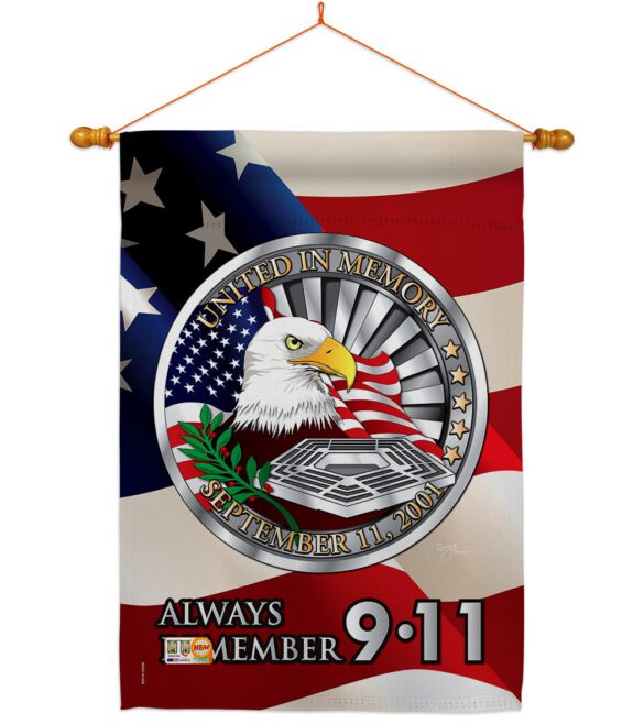 Always Remember - Patriotic Americana Vertical Impressions Decorative Flags HG111063 Made In USA - Image 15