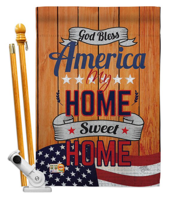 America My Home - Patriotic Americana Vertical Impressions Decorative Flags HG111075 Made In USA - Image 6