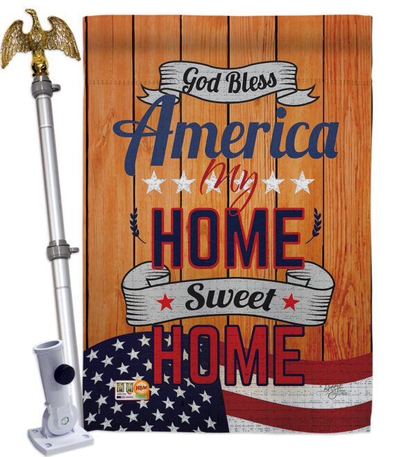 America My Home - Patriotic Americana Vertical Impressions Decorative Flags HG111075 Made In USA - Image 14