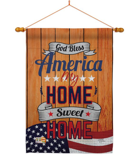 America My Home - Patriotic Americana Vertical Impressions Decorative Flags HG111075 Made In USA - Image 15