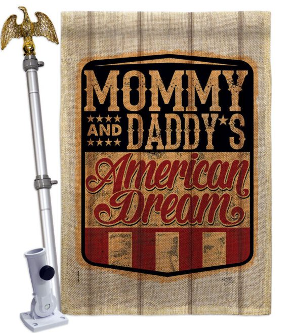 American Dream - Patriotic Americana Vertical Impressions Decorative Flags HG111101 Made In USA - Image 20