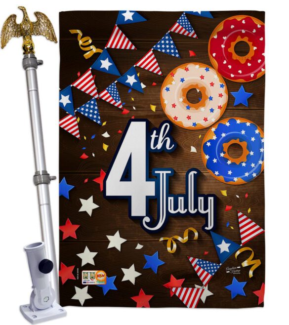 4th July - Patriotic Americana Vertical Impressions Decorative Flags HG137203 Made In USA - Image 10