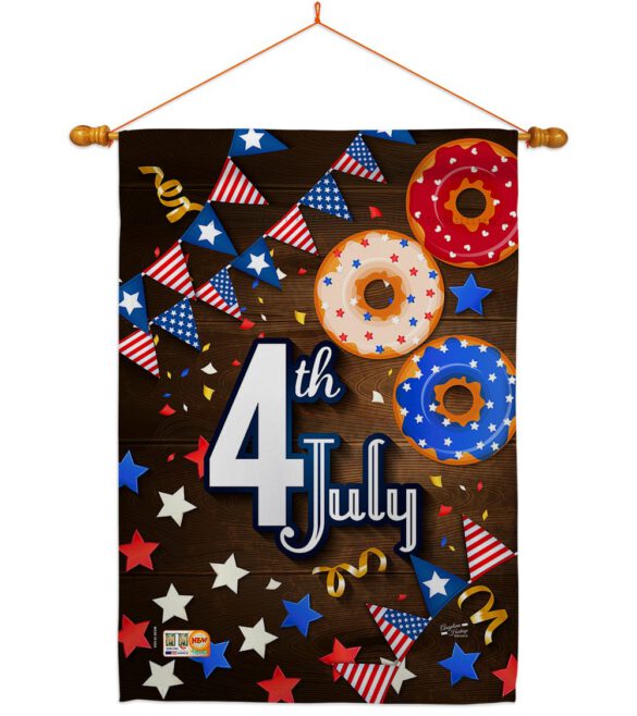 4th July - Patriotic Americana Vertical Impressions Decorative Flags HG137203 Made In USA - Image 11