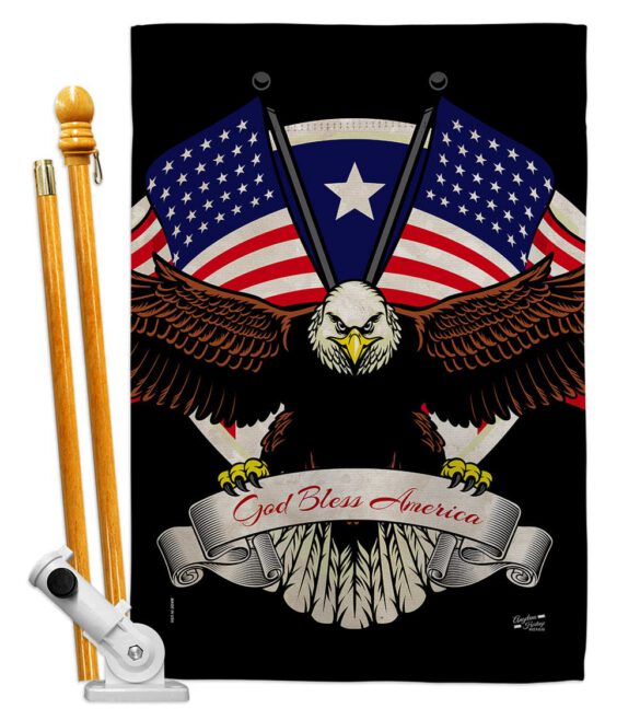 God Bless America - Patriotic Americana Vertical Impressions Decorative Flags HG137309 Made In USA - Image 5