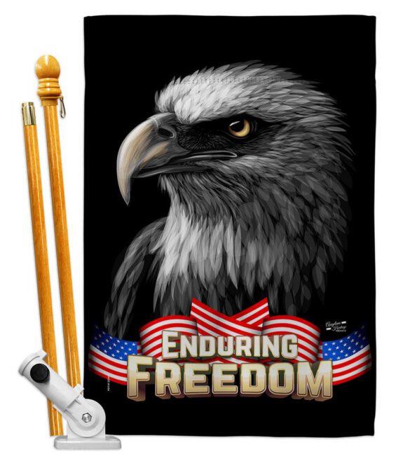 Enduring Freedom - Patriotic Americana Vertical Impressions Decorative Flags HG137372 Made In USA - Image 5