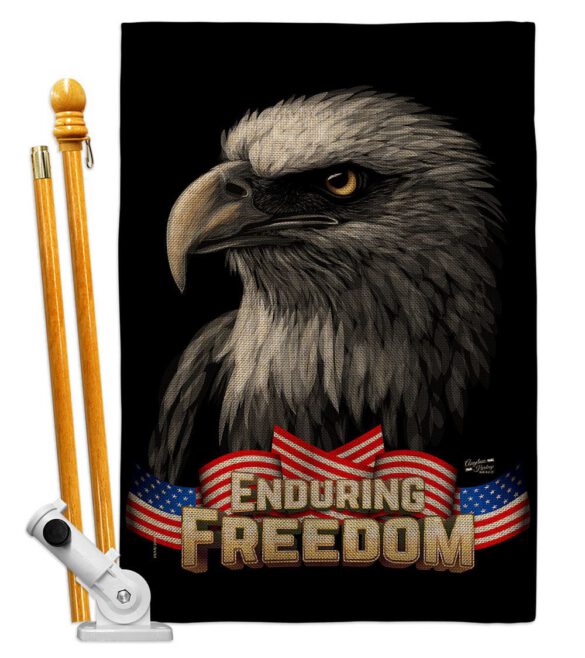 Enduring Freedom - Patriotic Americana Vertical Impressions Decorative Flags HG137372 Made In USA - Image 15