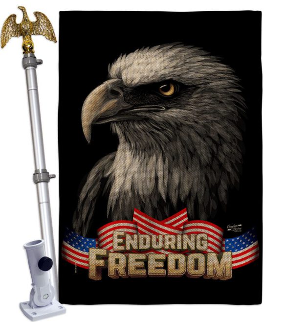 Enduring Freedom - Patriotic Americana Vertical Impressions Decorative Flags HG137372 Made In USA - Image 19