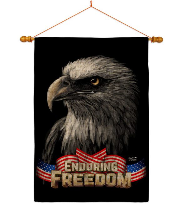 Enduring Freedom - Patriotic Americana Vertical Impressions Decorative Flags HG137372 Made In USA - Image 20