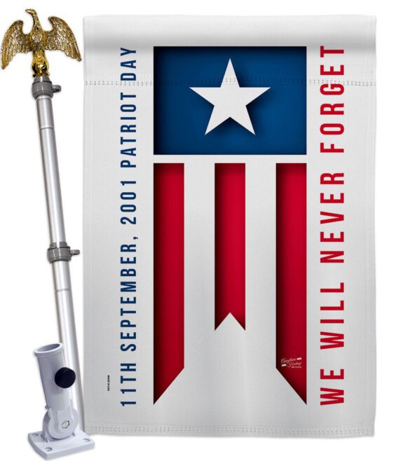 9/11 Day - Patriotic Americana Vertical Impressions Decorative Flags HG137592 Made In USA - Image 12