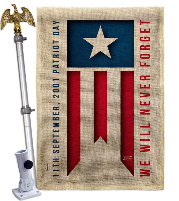9/11 Day - Patriotic Americana Vertical Impressions Decorative Flags HG137592 Made In USA - Image 24