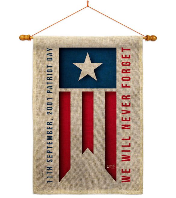 9/11 Day - Patriotic Americana Vertical Impressions Decorative Flags HG137592 Made In USA - Image 25