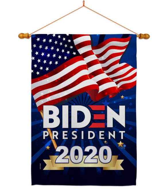 Biden 2020 - Patriotic Americana Vertical Impressions Decorative Flags HG170074 Made In USA - Image 10