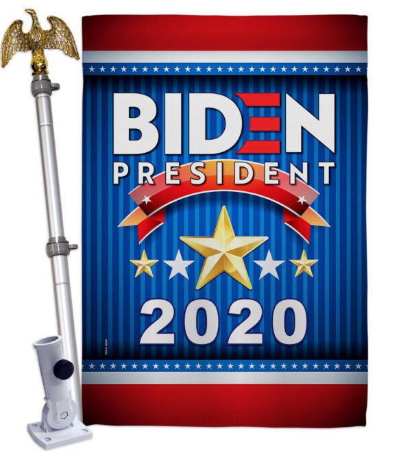 Biden 2020 President - Patriotic Americana Vertical Impressions Decorative Flags HG170076 Made In USA - Image 9