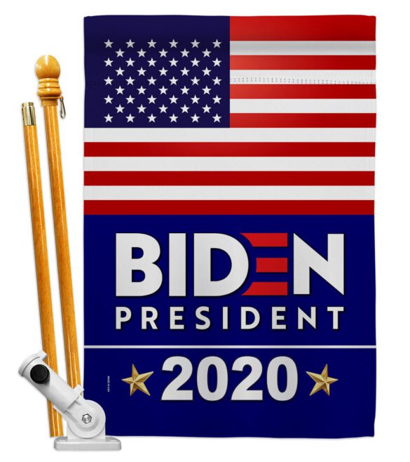 2020 Biden - Patriotic Americana Vertical Impressions Decorative Flags HG170077 Made In USA - Image 6