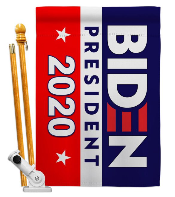 2020 Joe Biden - Patriotic Americana Vertical Impressions Decorative Flags HG170078 Made In USA - Image 6