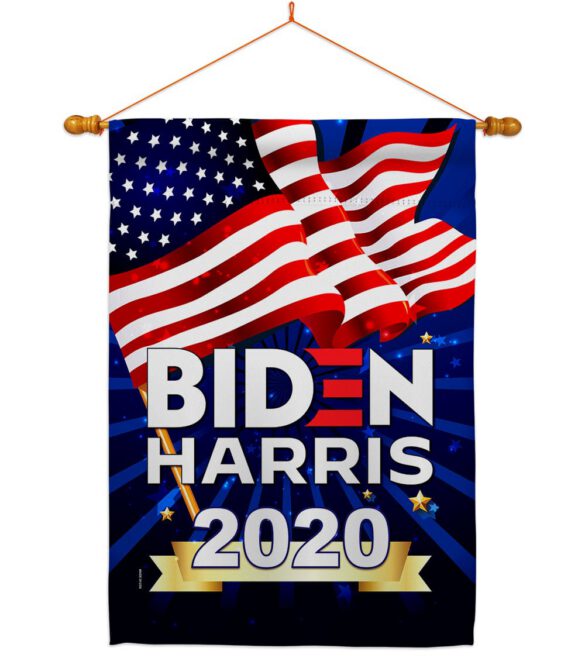 Biden Harris 2020 - Patriotic Americana Vertical Impressions Decorative Flags HG170086 Made In USA - Image 10