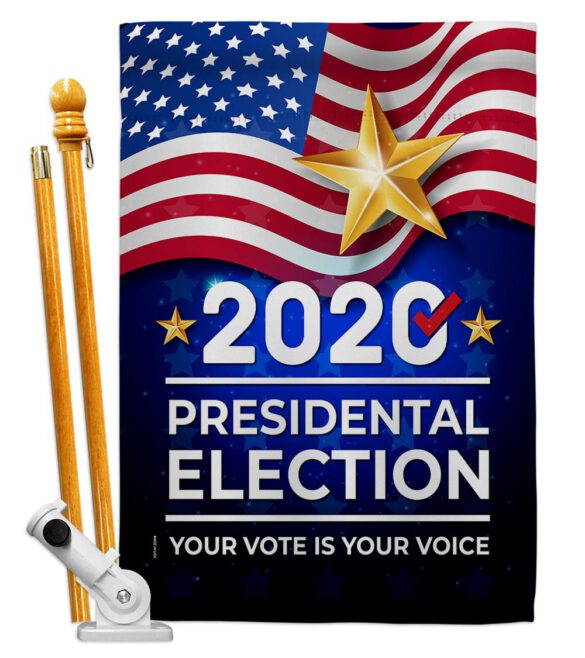 2020 Election - Patriotic Americana Vertical Impressions Decorative Flags HG170125 Made In USA - Image 6