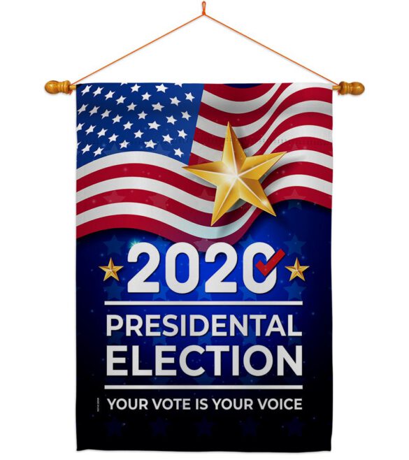 2020 Election - Patriotic Americana Vertical Impressions Decorative Flags HG170125 Made In USA - Image 11