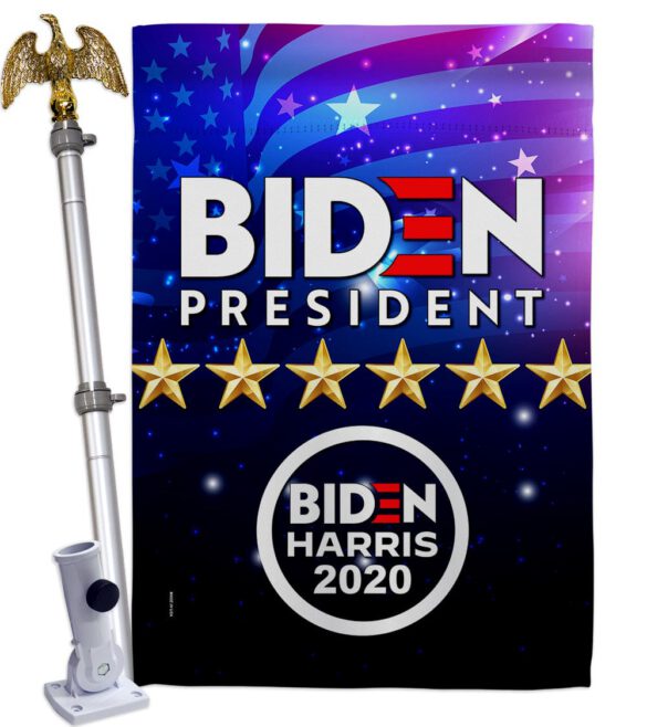 Biden Harris - Patriotic Americana Vertical Impressions Decorative Flags HG170126 Made In USA - Image 9