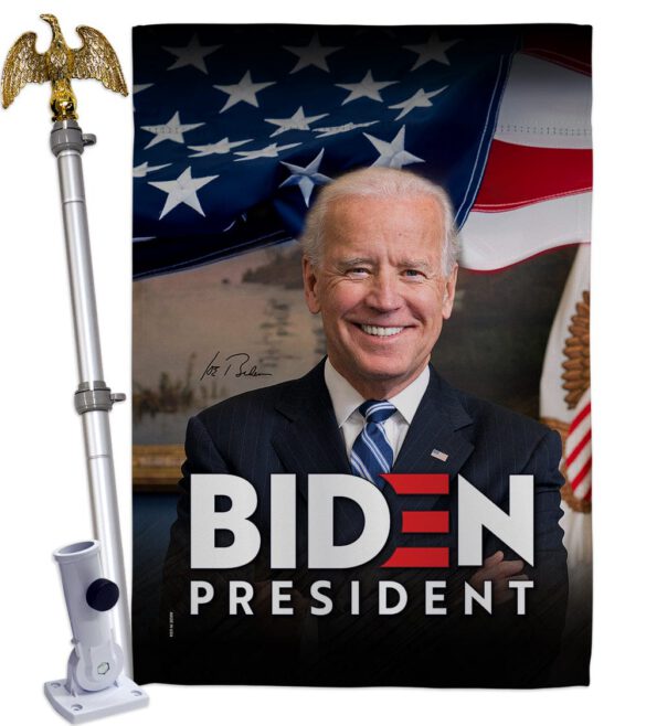 Biden President 2020 - Patriotic Americana Vertical Impressions Decorative Flags HG170136 Made In USA - Image 9
