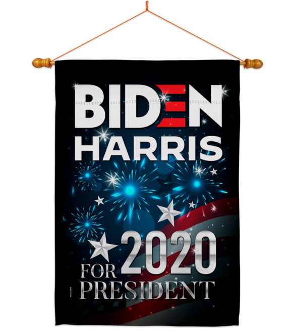 Biden for President - Patriotic Americana Vertical Impressions Decorative Flags HG170142 Made In USA - Image 10