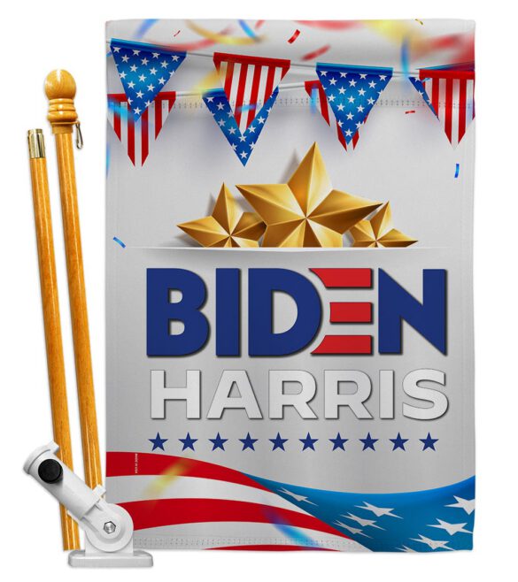 Biden Harris For 2020 - Patriotic Americana Vertical Impressions Decorative Flags HG170144 Made In USA - Image 5