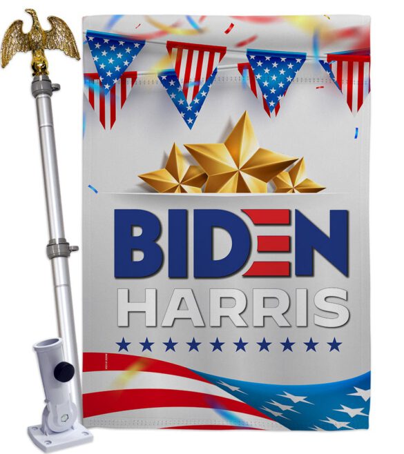 Biden Harris For 2020 - Patriotic Americana Vertical Impressions Decorative Flags HG170144 Made In USA - Image 9