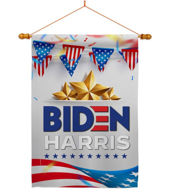 Biden Harris For 2020 - Patriotic Americana Vertical Impressions Decorative Flags HG170144 Made In USA - Image 10