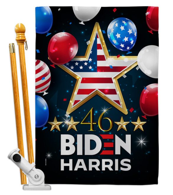 46 Biden Harris - Patriotic Americana Vertical Impressions Decorative Flags HG170158 Made In USA - Image 6