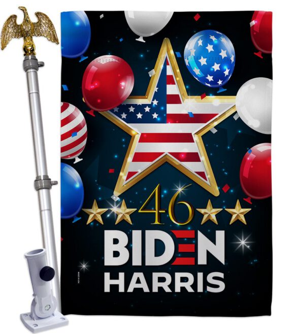 46 Biden Harris - Patriotic Americana Vertical Impressions Decorative Flags HG170158 Made In USA - Image 10