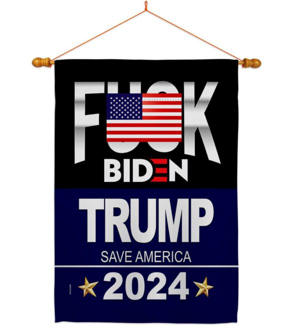 Fuck Biden Save America - Patriotic Americana Vertical Impressions Decorative Flags HG170188 Made In USA - Image 10