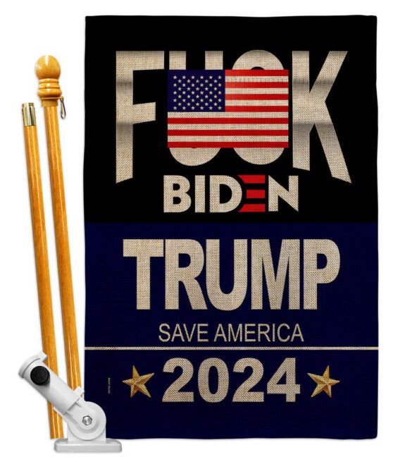 Fuck Biden Save America - Patriotic Americana Vertical Impressions Decorative Flags HG170188 Made In USA - Image 15
