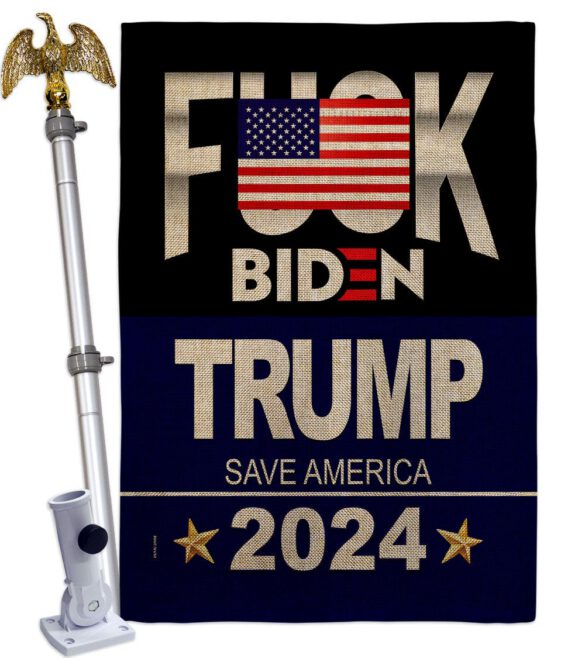 Fuck Biden Save America - Patriotic Americana Vertical Impressions Decorative Flags HG170188 Made In USA - Image 19